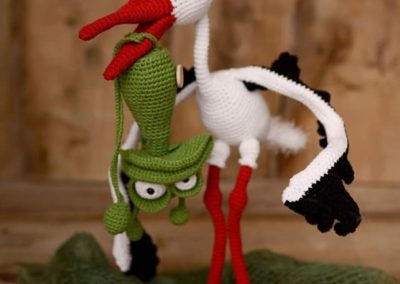 Żaba - Wzór AuntieFrankieDIY | Bocian - Bocian - Wzór IlDikko (http://www.ildikko-crochet.com)